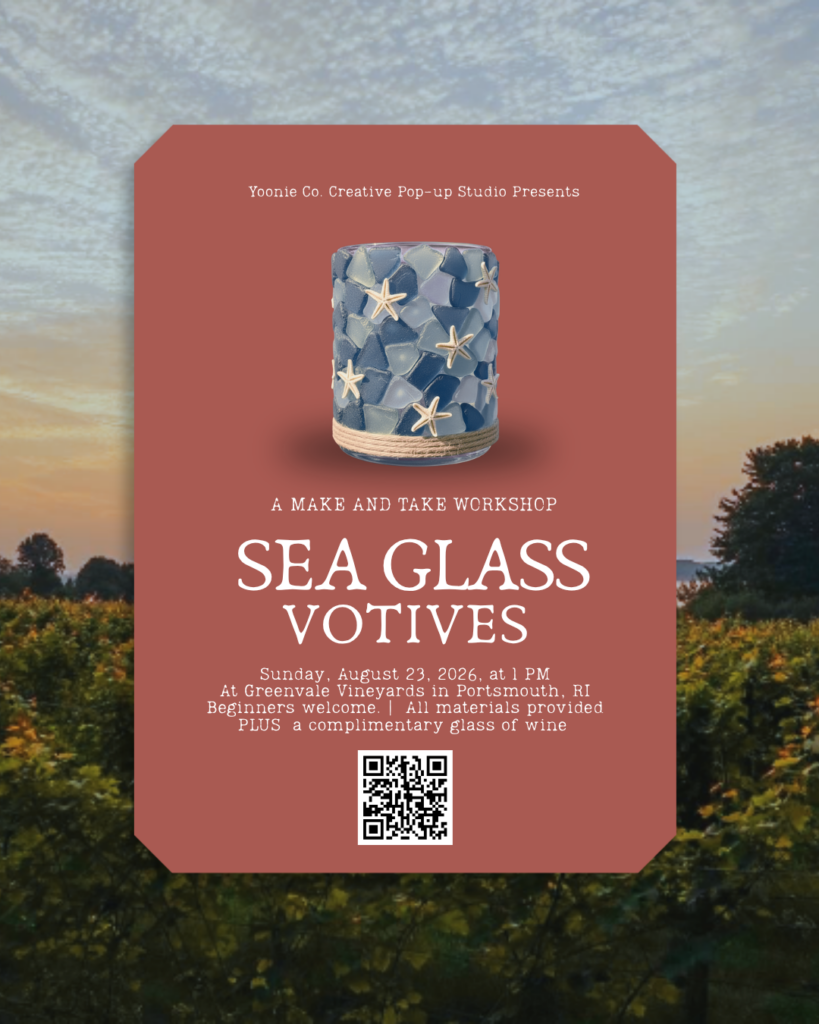 Sip & Create: Seaglass Candle Holder Workshop