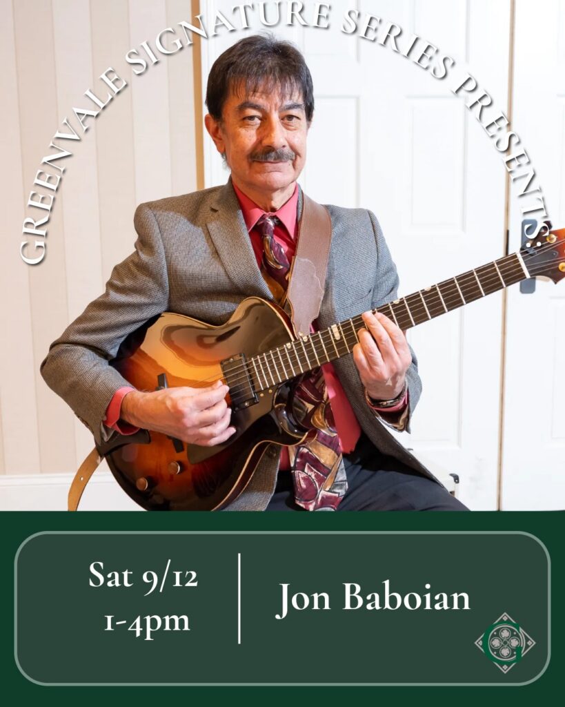 Greenvale Signature Series Presents: Jon Baboian